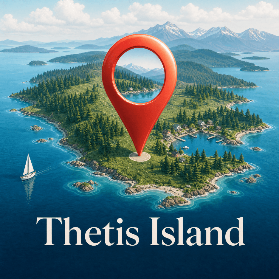 thetis island map pin 1
